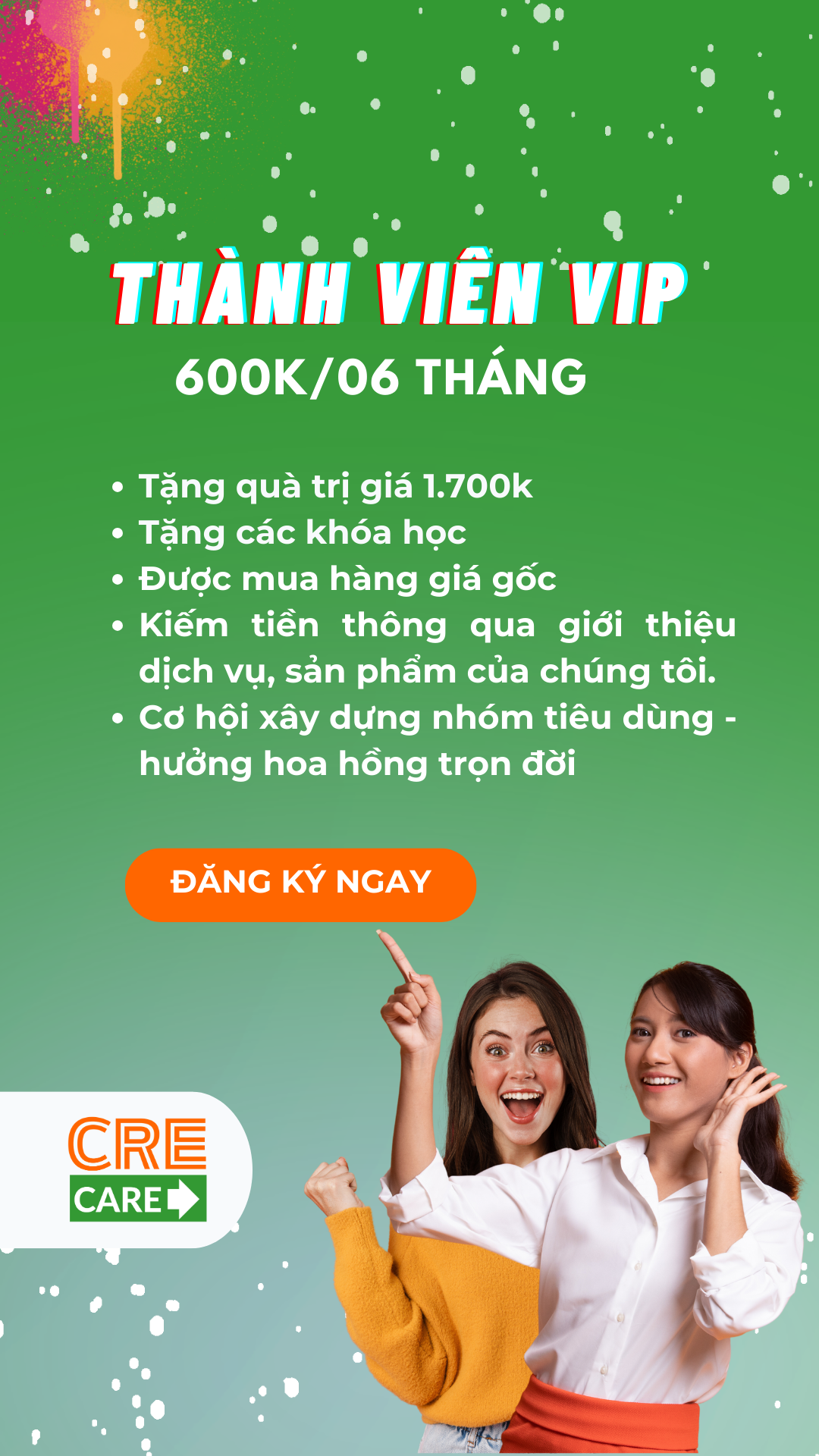 thành viên crecare goi 600k