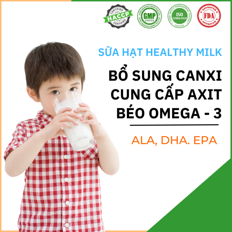 sua hạt helathy milk giup trẻ thông minh, cao lớn