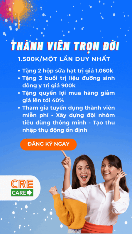 dang ky thanh vien trọn đời crecare