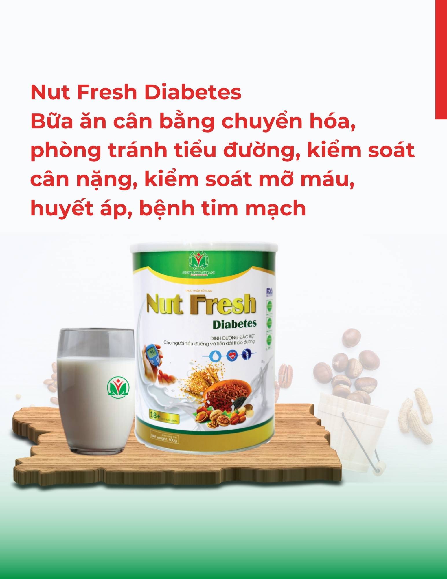 bữa ăn giúp cân bằng chuyển hóa, ổn định đường huyết, nutfresh diabetes